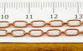BMCC053 Цепочка цвет медный 6х3х0,5 мм. (4,5 звена в 10 мм.) за 20 см.